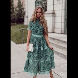 JessaKae (Aly Daly) Duchess Lace Midi Dress